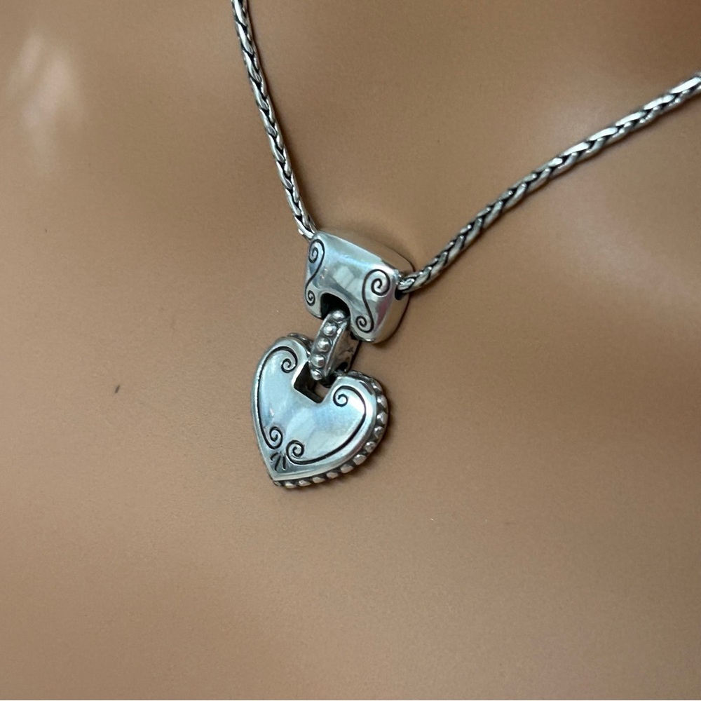Brighton Cafe Au Lait Heart Pendant Necklace - Picture 5 of 7